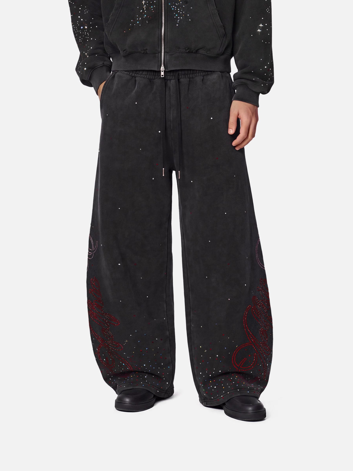 [Pre-Order] Aelfric Eden Rhinestone Baggy Barrel Sweatpants
