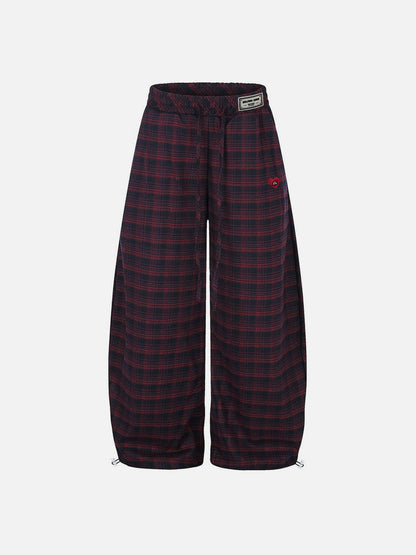 Aelfric Eden Plaid Baggy Barrel Sweatpants