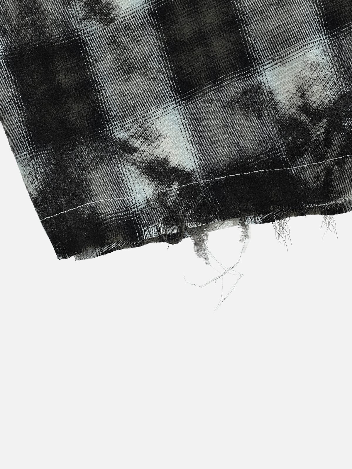 Aelfric Eden Distressed Flannel Long Sleeve Shirt