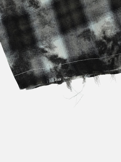 Aelfric Eden Distressed Flannel Long Sleeve Shirt