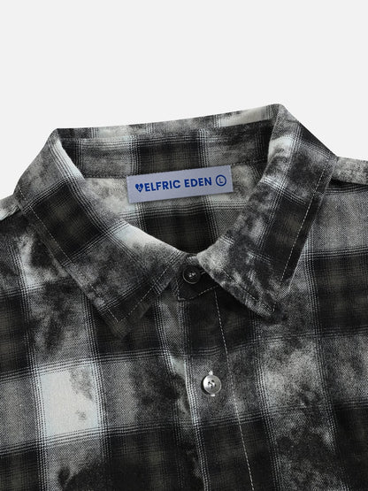 Aelfric Eden Distressed Flannel Long Sleeve Shirt