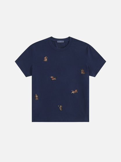 [Pre-Order] Aelfric Eden Embroidered Dachshund Tee