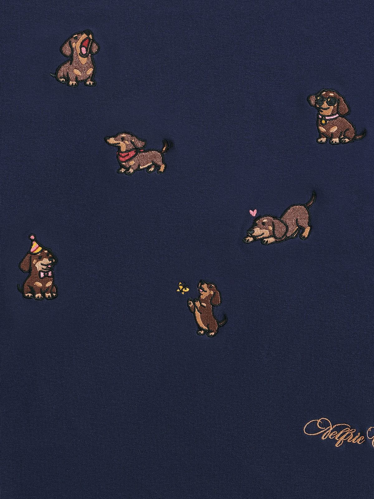 [Pre-Order] Aelfric Eden Embroidered Dachshund Tee