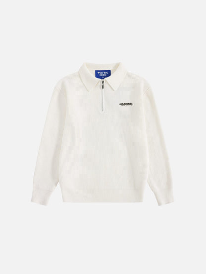 Aelfric Eden Half-Zip Polo Collar Sweater