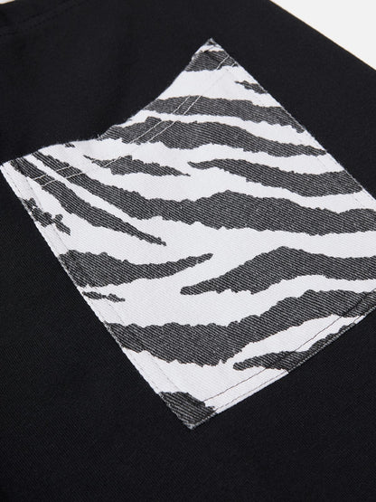 Aelfric Eden Zebra Patchwork Baggy Sweatpants
