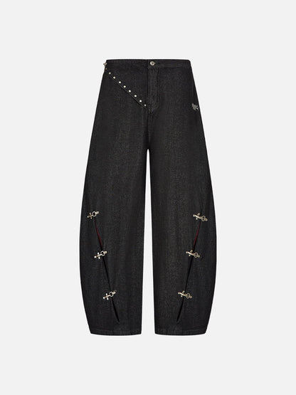Aelfric Eden Fireman Clasp Baggy Barrel Jeans
