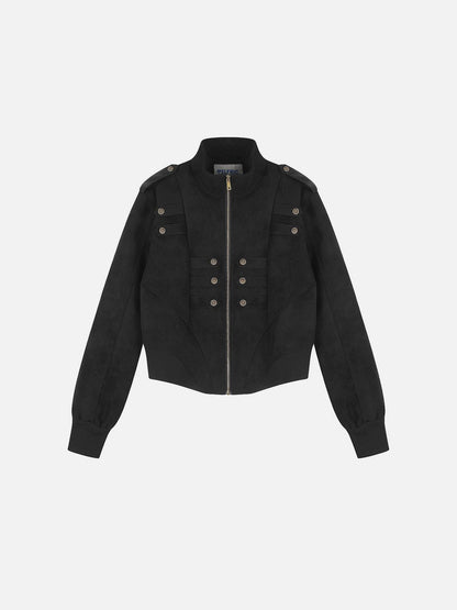 Aelfric Eden Faux Leather Napoleon Jacket