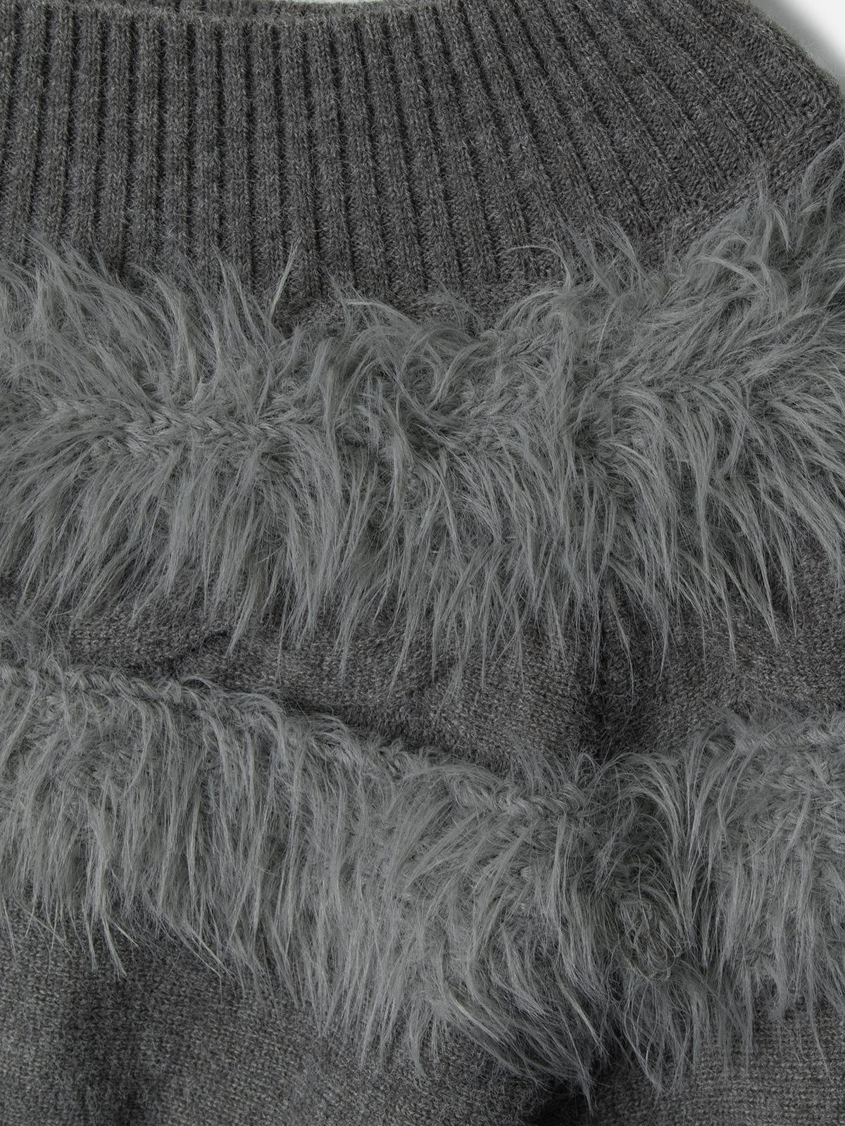 Aelfric Eden Faux Fur Panel Sweater