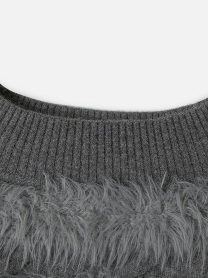 Aelfric Eden Faux Fur Panel Sweater