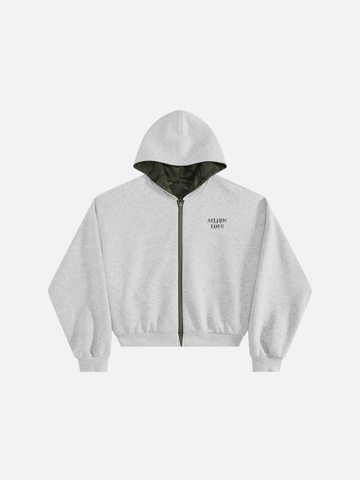 Aelfric Eden Boxy Reversible CAMO Zip Up Hoodie