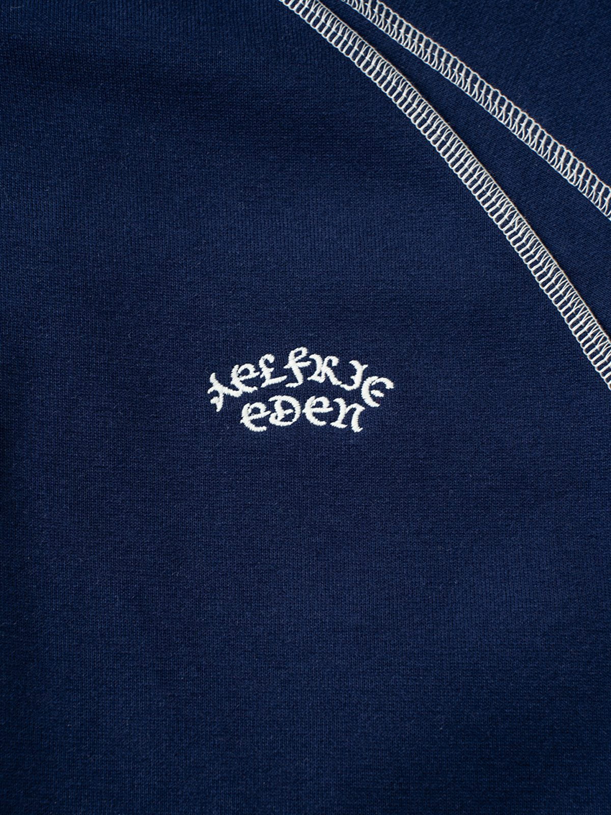 Aelfric Eden Boxy Contrast Stitching Pullover Hoodie