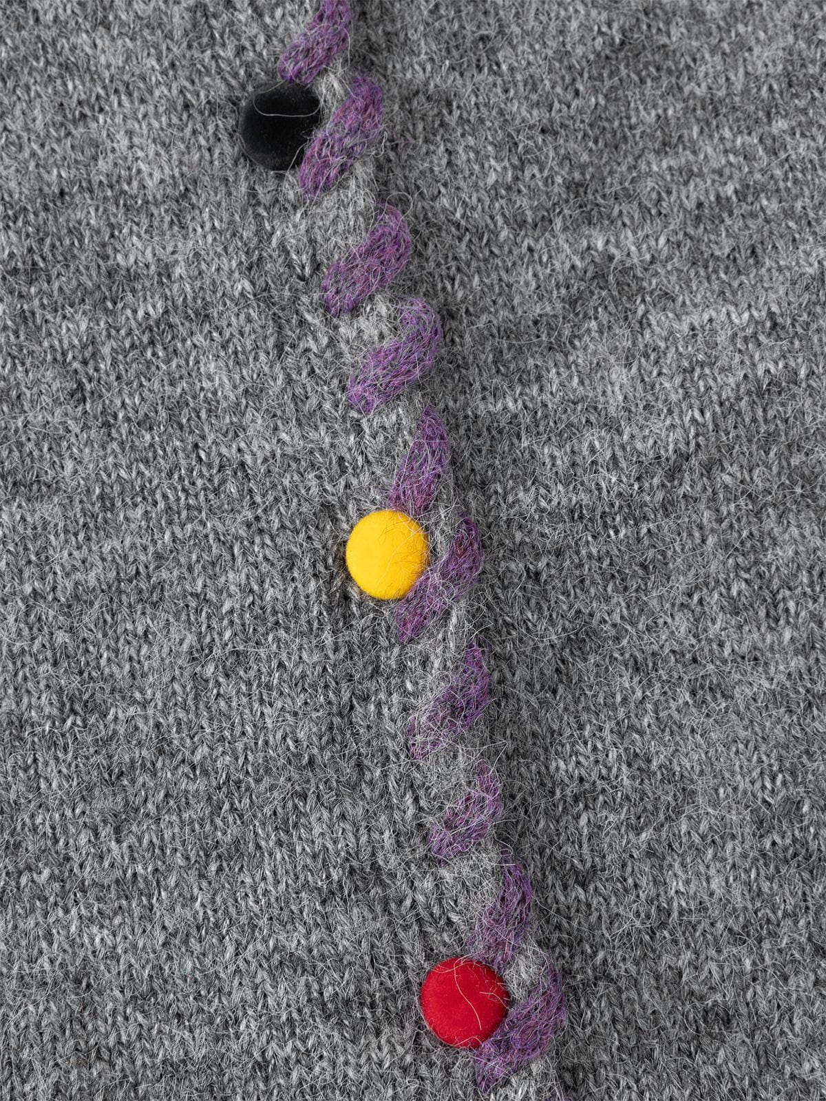 Aelfric Eden Contrast Stitch Button Cardigan