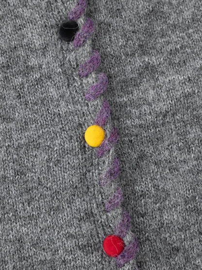 Aelfric Eden Contrast Stitch Button Cardigan
