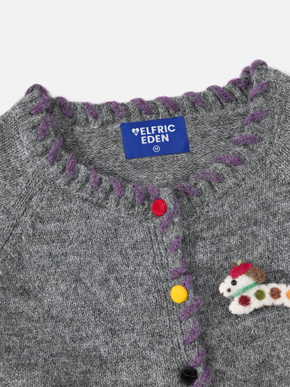 Aelfric Eden Contrast Stitch Button Cardigan