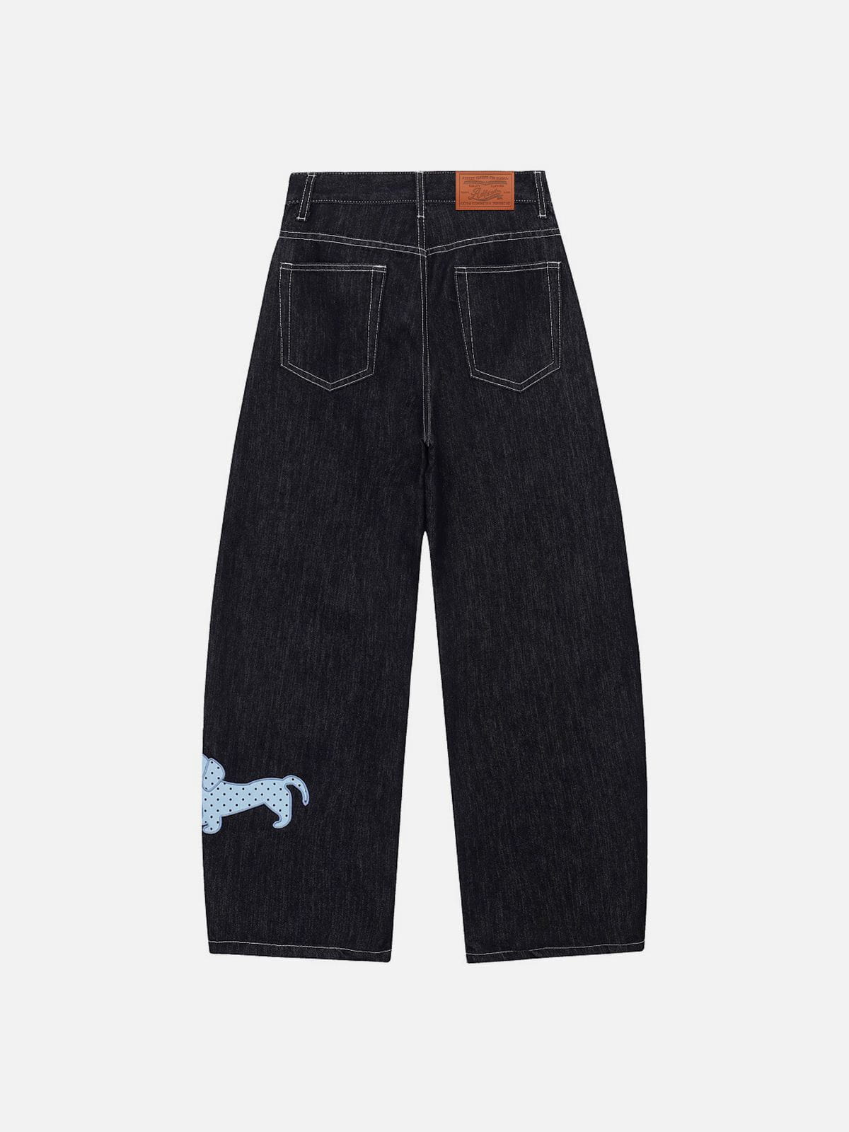 Aelfric Eden Embroidered Baggy Barrel Jeans