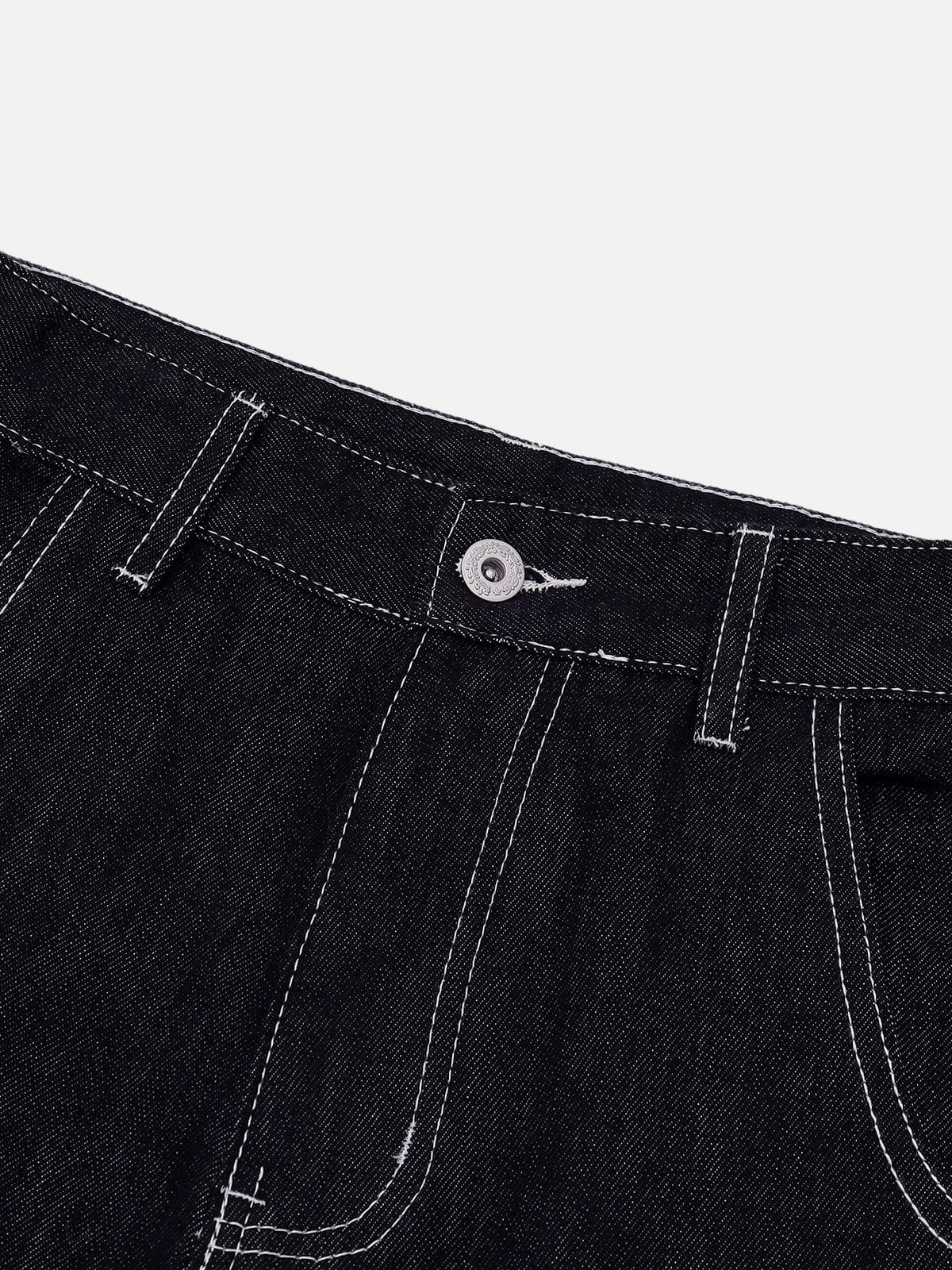Aelfric Eden Embroidered Baggy Barrel Jeans