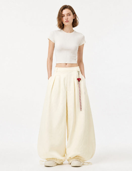 Aelfric Eden Heart Charm Baggy Barrel Pants