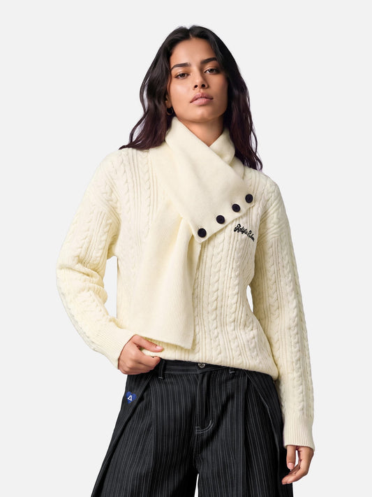 Aelfric Eden Crossover Shawl Collar Sweater