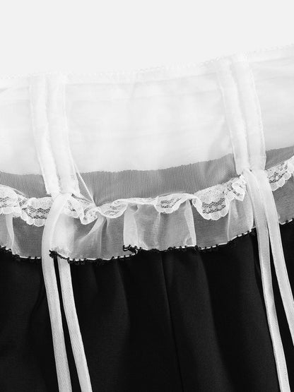 Aelfric Eden Lace Waist Bow Sweatpants