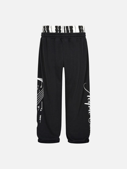 Aelfric Eden Music Graphic Distressed Sweatpants