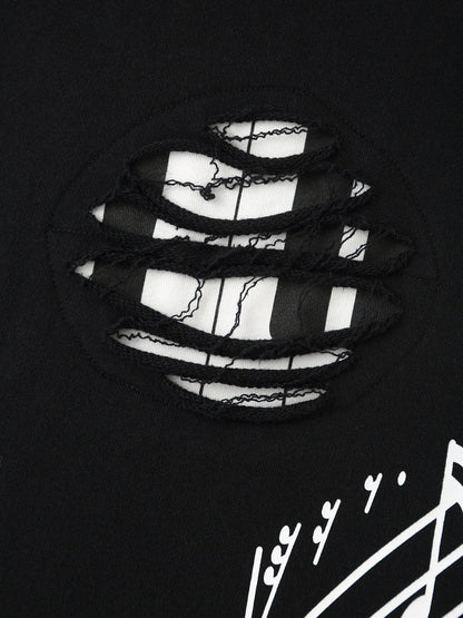 Aelfric Eden Music Graphic Distressed Sweatpants