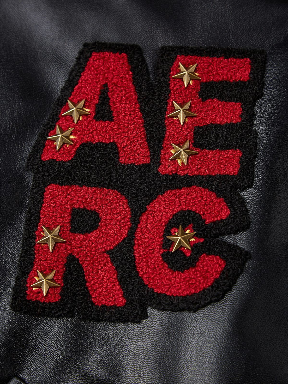 Aelfric Eden Towel Embroidered Faux Leather Jacket