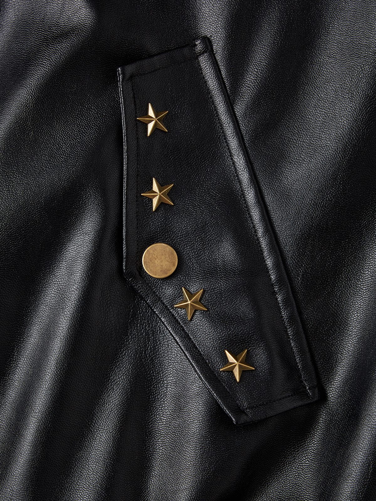 Aelfric Eden Towel Embroidered Faux Leather Jacket