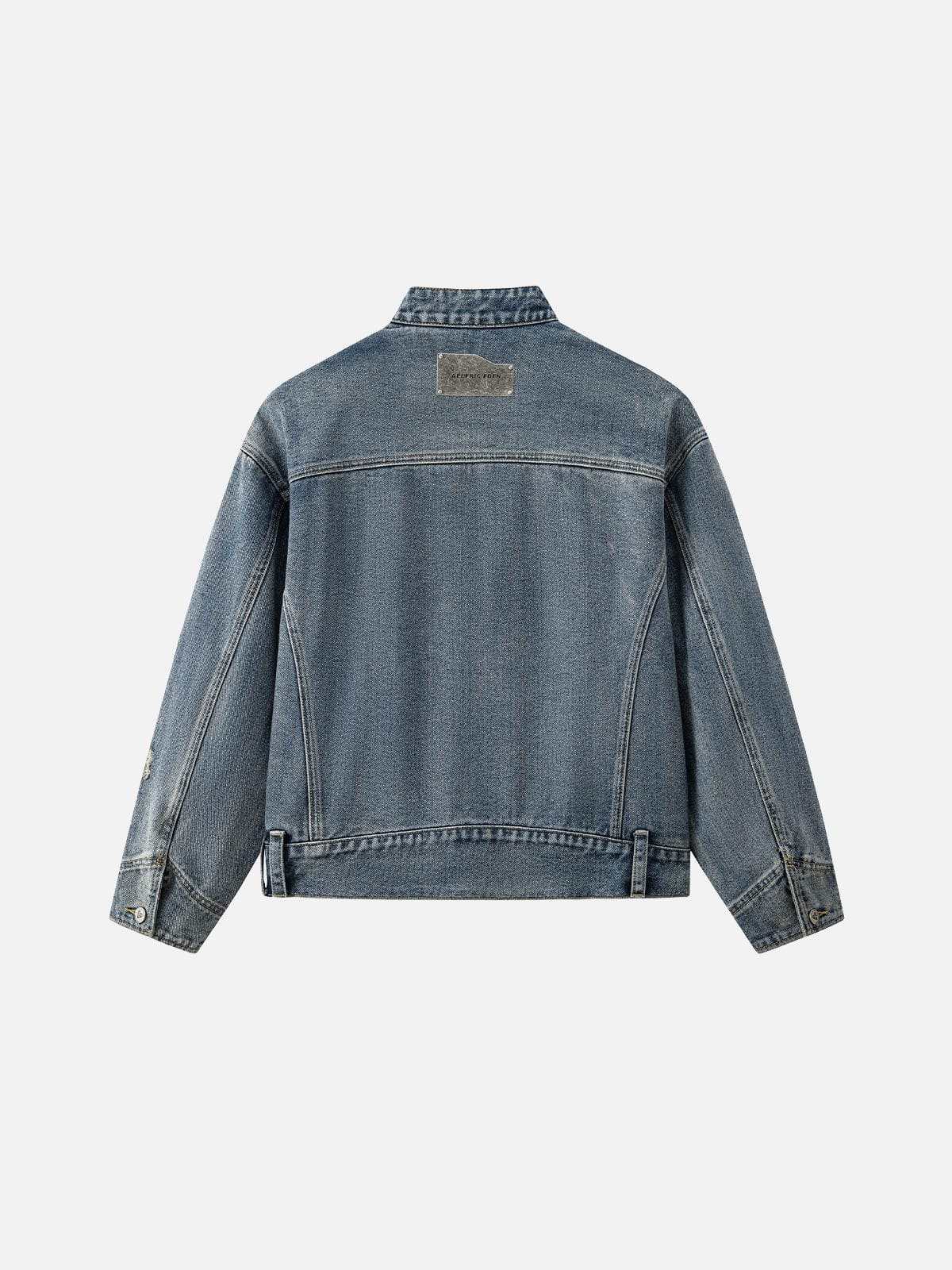 Aelfric Eden Boxy Stand Collar Denim Jacket