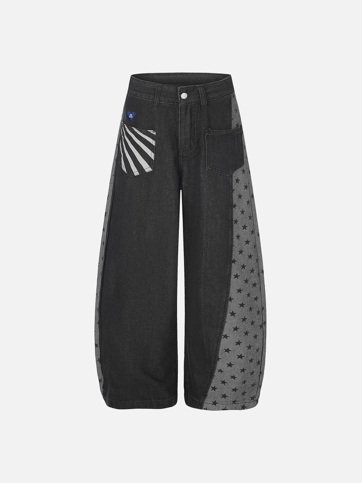 Aelfric Eden Star Graphic Baggy Barrel Jeans