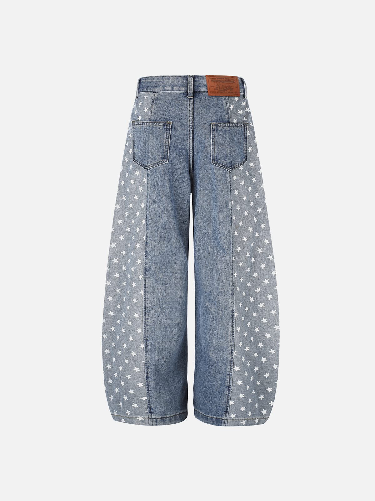 Aelfric Eden Star Graphic Baggy Barrel Jeans