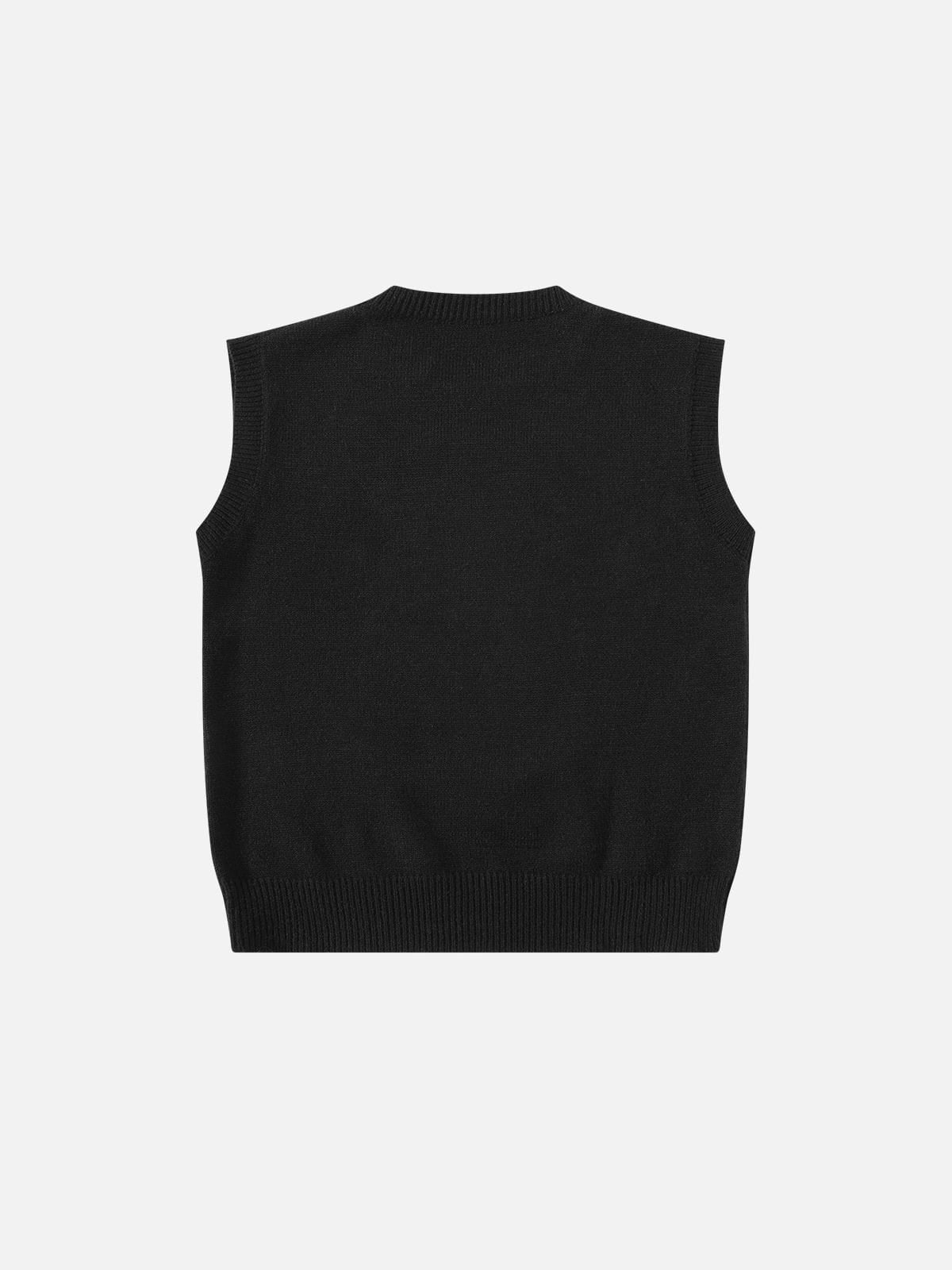 Aelfric Eden Dog Jacquard Sweater Vest