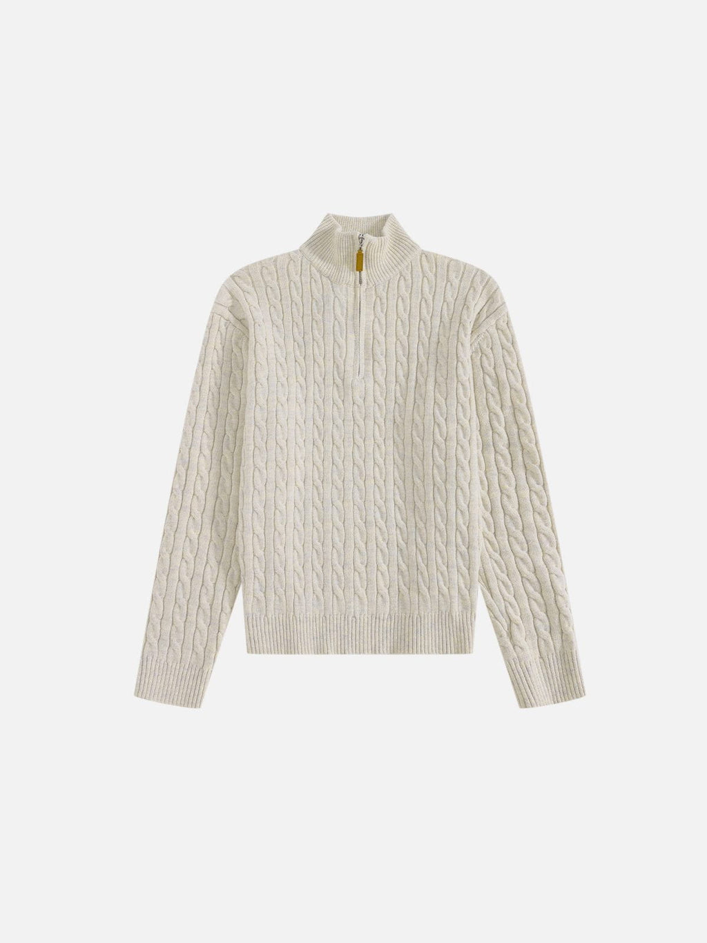 Aelfric Eden Half Zip Cable Knit Sweater