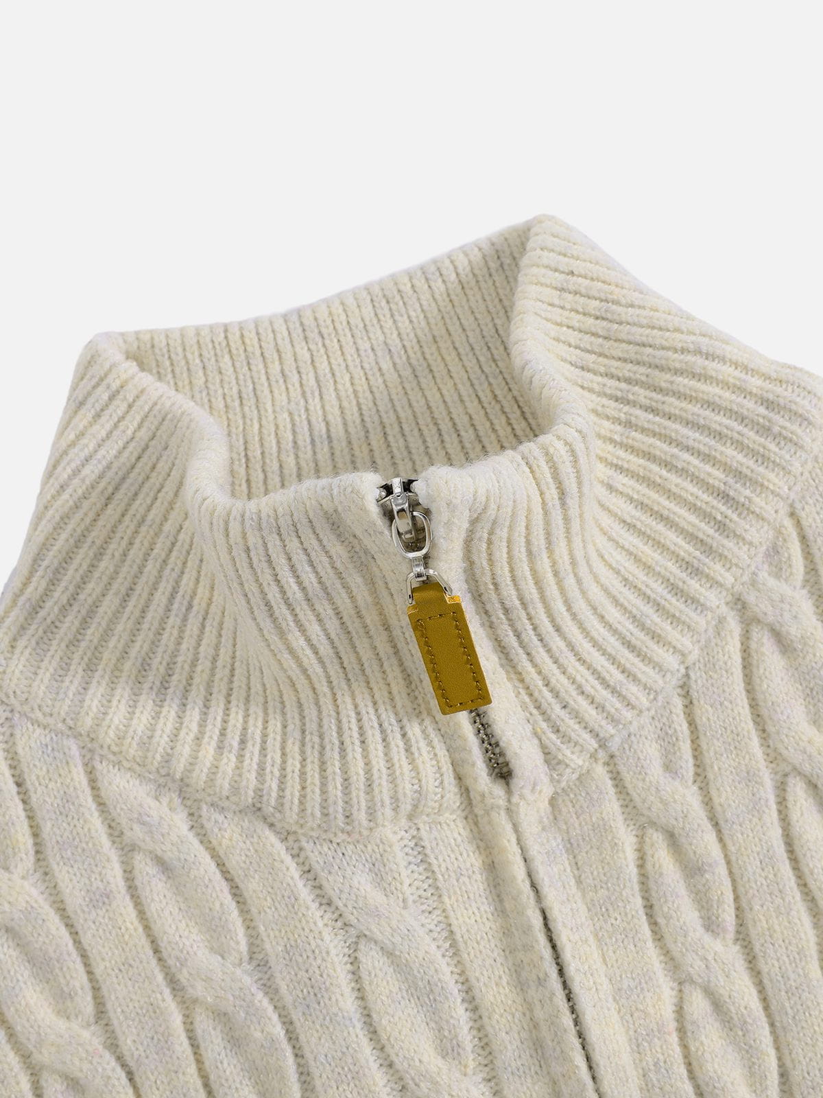 Aelfric Eden Half Zip Cable Knit Sweater