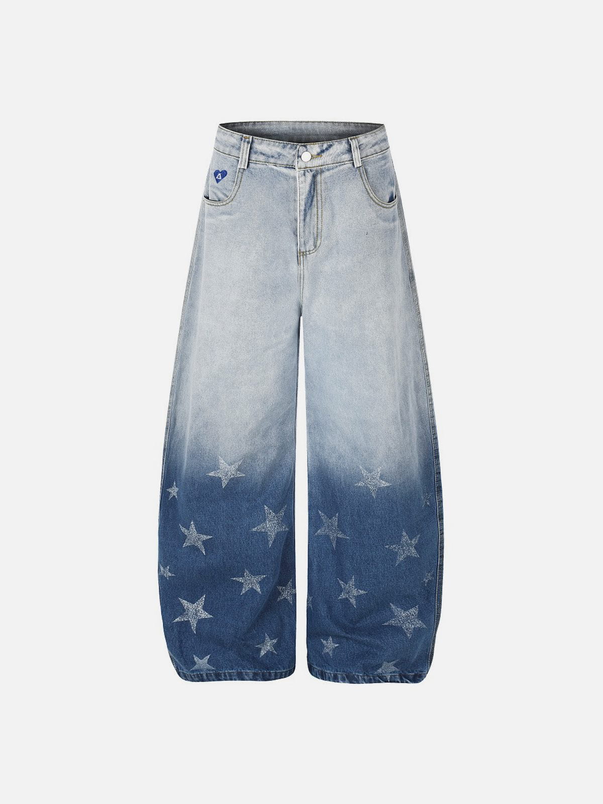Aelfric Eden Gradient Washed Baggy Barrel Jeans