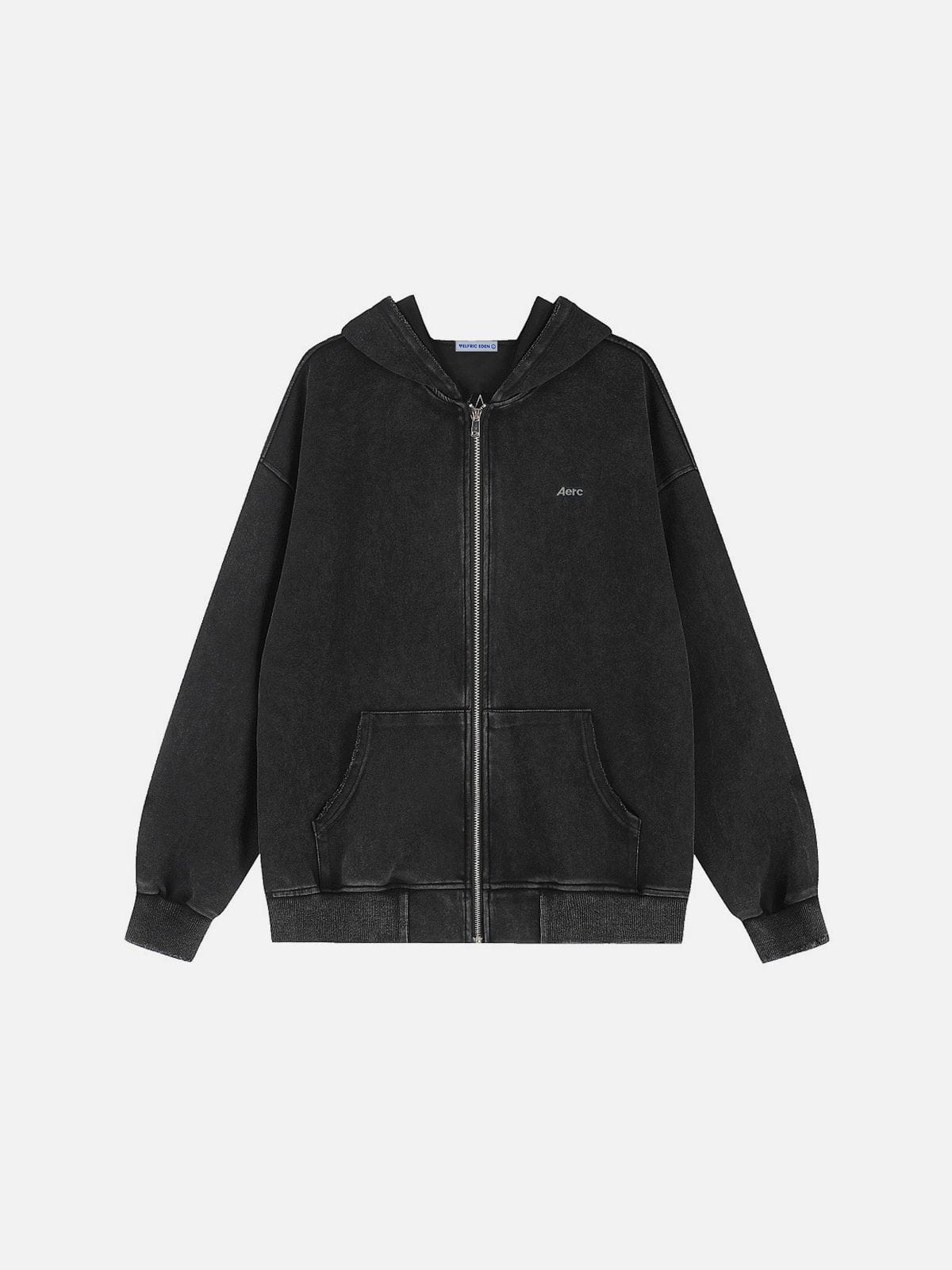 Aelfric Eden Star Patch Zip Up Hoodie