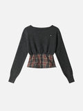Aelfric Eden Plaid Panel Sweater