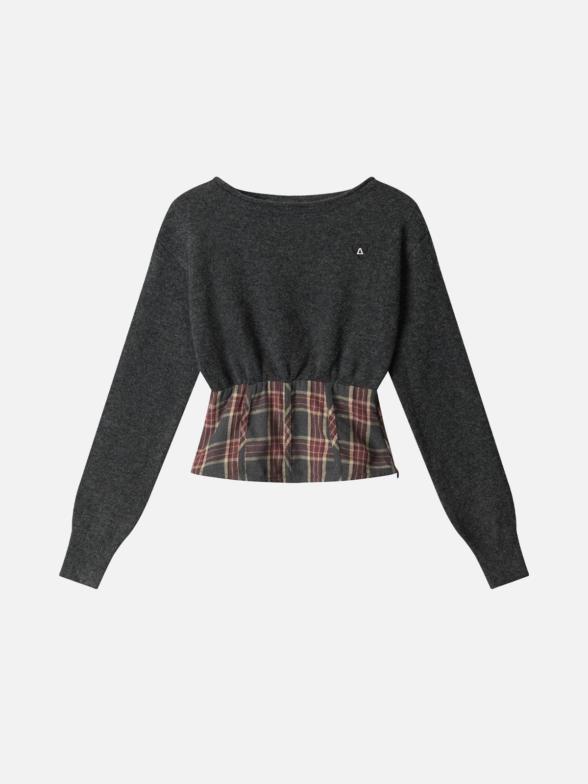 Aelfric Eden Plaid Panel Sweater