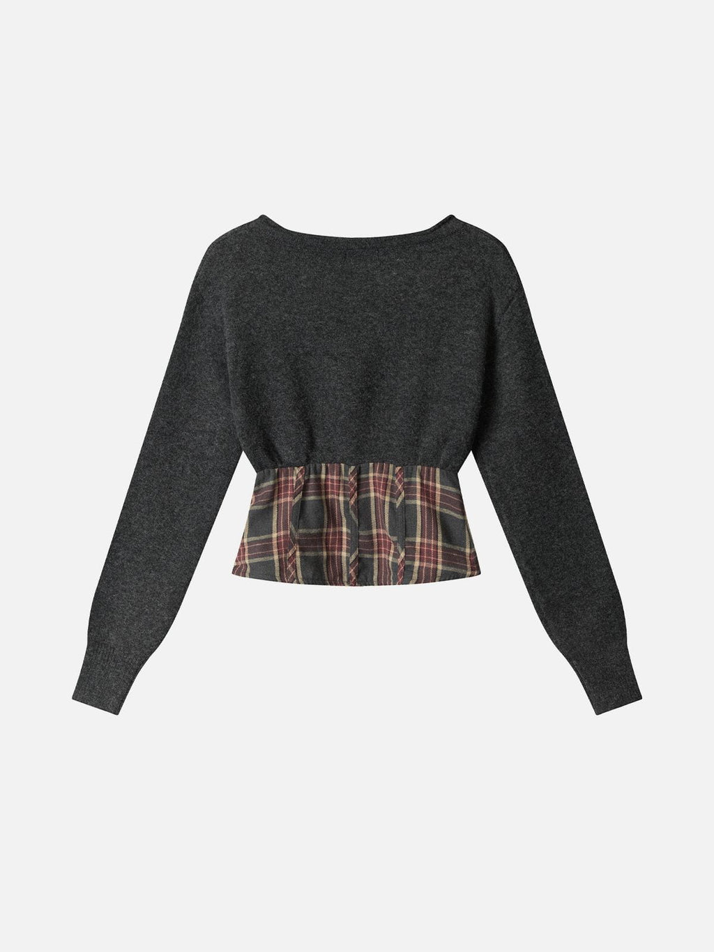 Aelfric Eden Plaid Panel Sweater