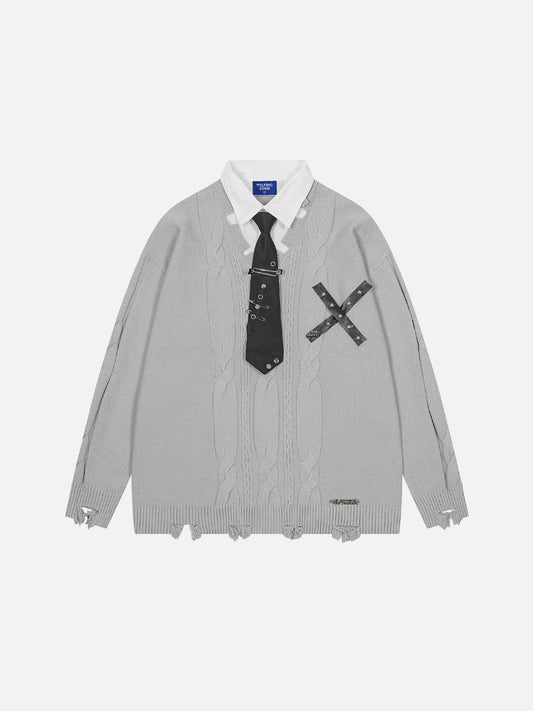 Aelfric Eden Tie Layered Sweater