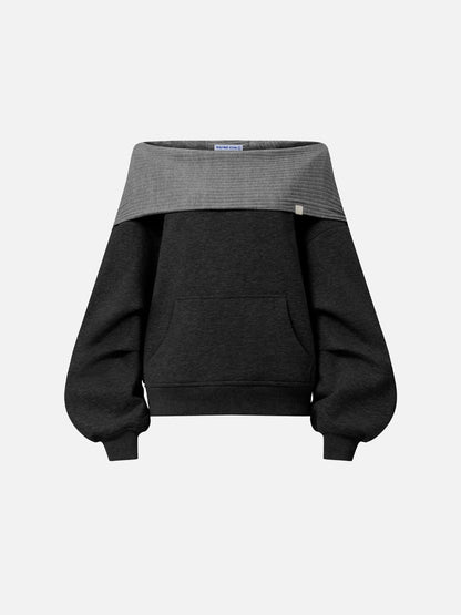 Aelfric Eden Off-The-Shoulder Pullover Hoodie