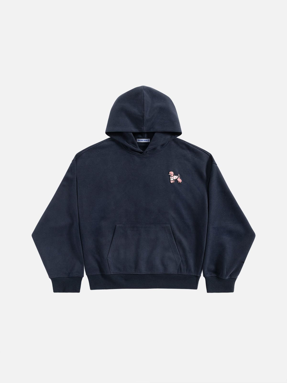 Aelfric Eden Oversized Cute Poodle Pullover Hoodie