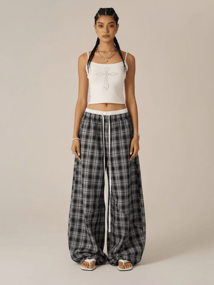 Aelfric Eden Plaid Baggy Sweatpants