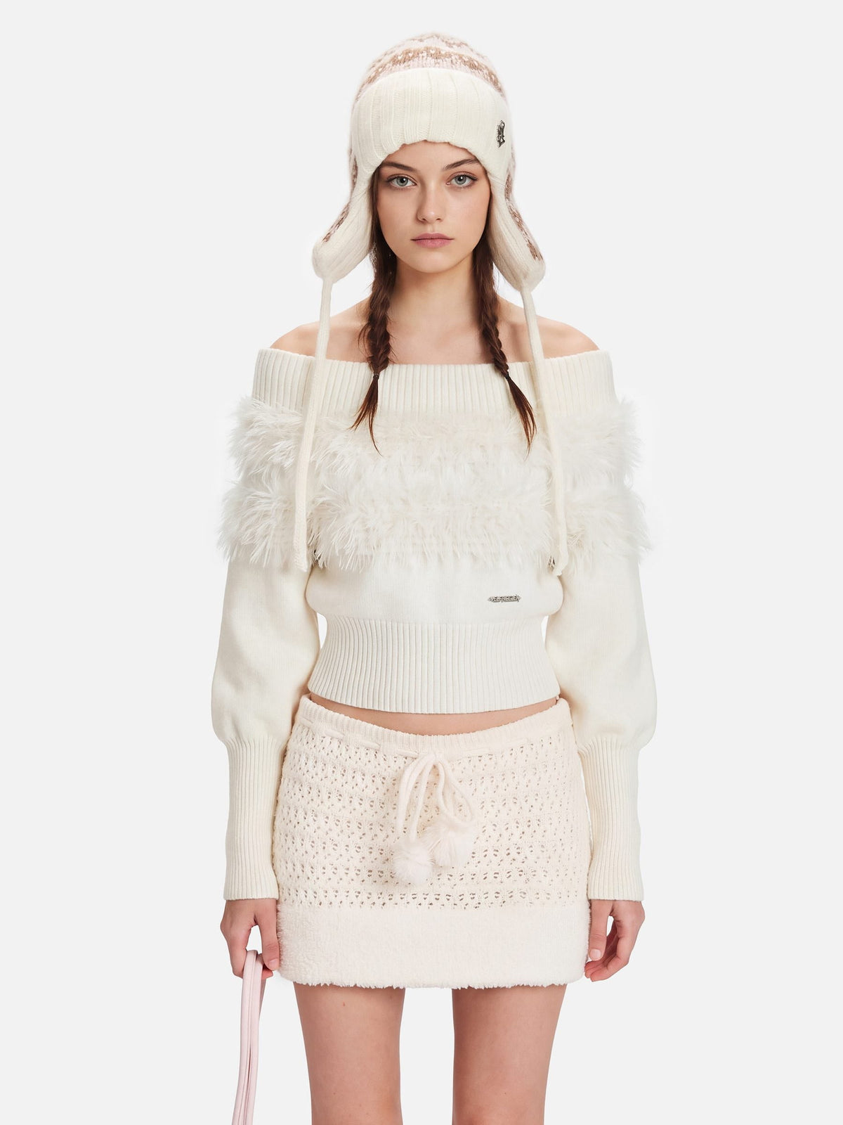 Aelfric Eden Faux Fur Panel Sweater