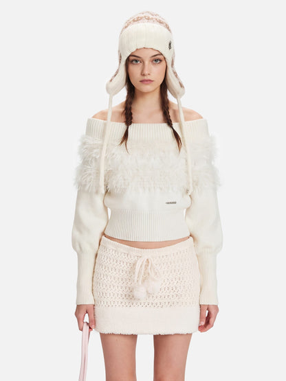 Aelfric Eden Faux Fur Panel Sweater